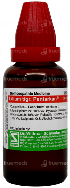 Dr Willmar Schwabe Lilium Tigr Pentarkan Ptk 57 Drops 30ml